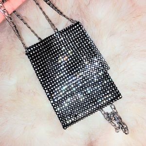 Black Sequin Mini Bag
